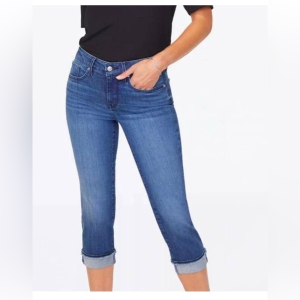 NYDJ Blue Cropped Ankle Jeans
